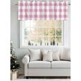 thumbnail image 5 of Valances for Windows Rustic Farmhouse Rod Pocket Cafe Window Treatments Valance Curtains for Kitchen Bathroom Laundry Basement Windows 60"x14", 5 of 9