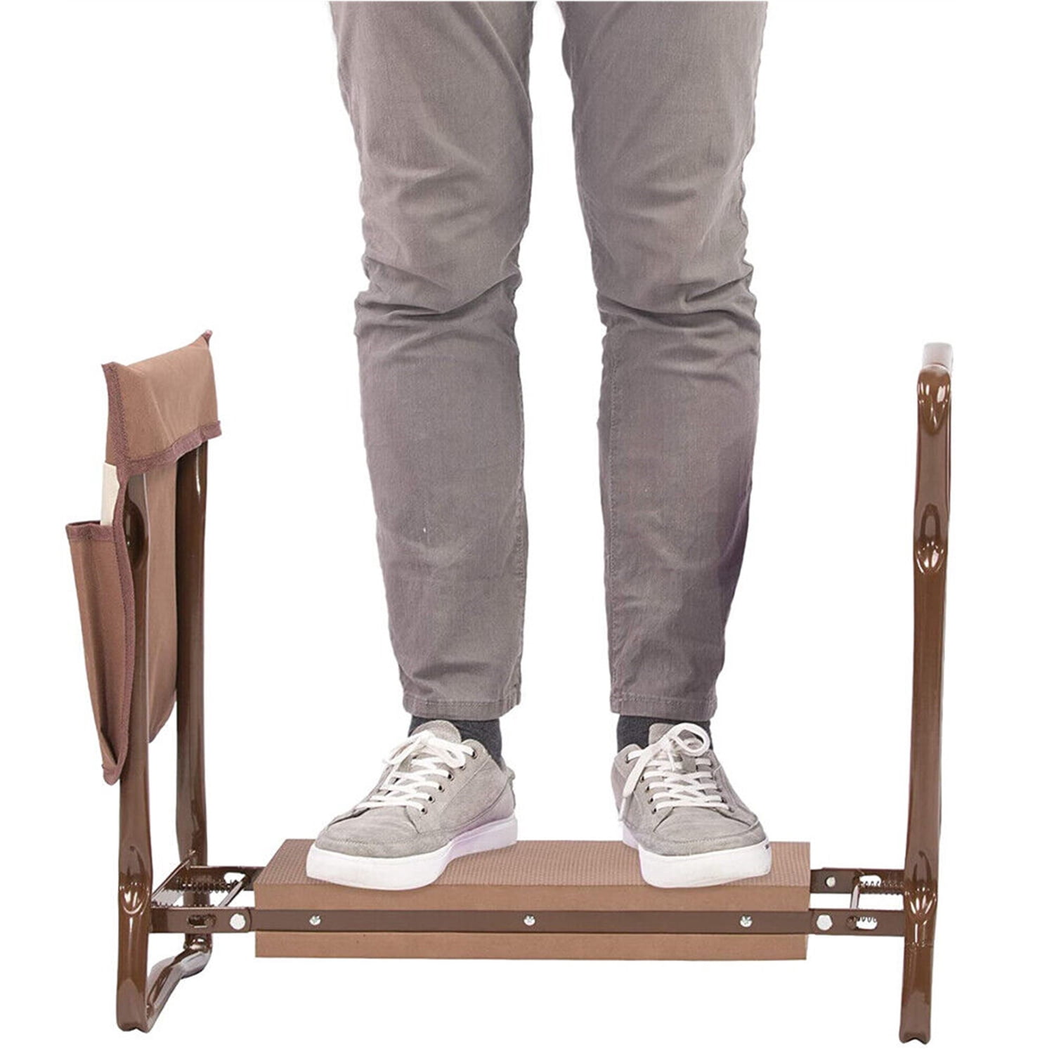 Multifunctional Kneeler & Gardening Stool Heavy Duty Garden Kneeler Seat and Bench with 2 Tool Pouches & 1 Gloves