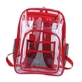 thumbnail image 3 of Mochila transparente Sunnimix Alta capacidad Impermeable Rojo, 3 of 8