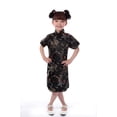 thumbnail image 5 of Vestido de verano, vestido cheongsam para niñas, vestido de actuación para niños, vestido pequeño cheongsam con dragón y fénix, rojo, 5 of 5