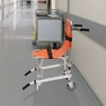 thumbnail image 2 of 350LB Foldable Stair Lift Chair with Brake, Portable Medical Stair Chair Transportation Emergency Evacuation Aluminum Stair Chair W/Adjustable Straps Quick Release Buckles, 2 of 19