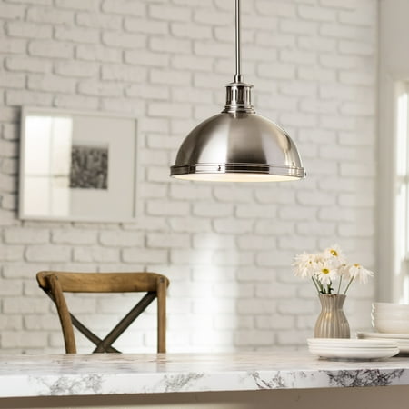 Sea Gull Lighting Pratt Street Metal 2 Light Brushed Nickel Pendant Sea Gull Lighting Pratt Street Metal 2 Light Brushed Nickel Pendant With Gl Diffuser