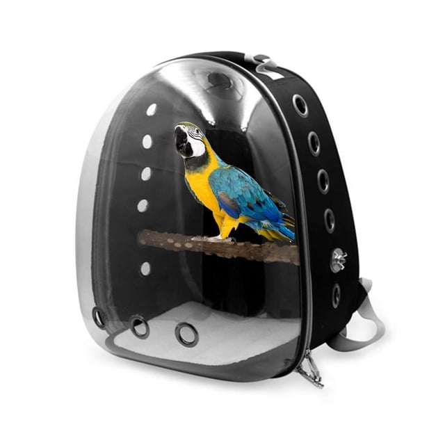 Bolsa para loros, bolsa transparente para pájaros, jaula para pájaros para el coche, mochila para salidas, jaula para pájaros Mingo, mochila para pájaros.