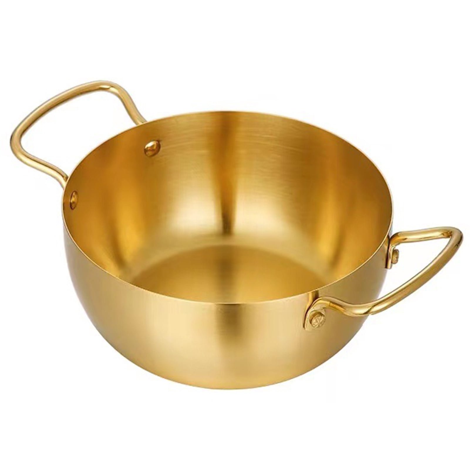HomeLife Ramen Noodle Pot Fast Heating Two Handles Food Grade Stainless Steel Korean Ramen Noodle Cooking Pan Kitchen Gadgets