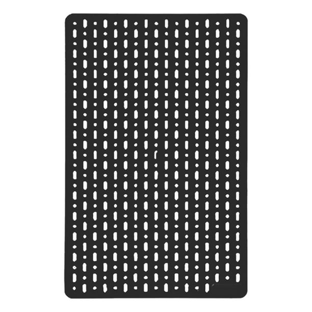 Organizador de baño con panel perforado, tablero perforado, organizador de pared con tablero perforado Negro