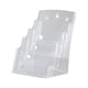 thumbnail image 4 of Soporte de acrílico para folletos, soporte para folletos, soporte de mesa con parte trasera inclinada, soporte de letrero para folletos, menú, oficina A4 4 niveles, 4 of 9