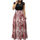 thumbnail image 1 of Vestido largo colorido con estampado de Halloween para mujer, vestidos estampados de manga corta, vestido playero informal Maxi Pompotops  ghjkhdj13810, 1 of 6