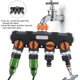 thumbnail image 3 of 4 Way Distributor, Hose Splitter, Adjustable Lockable Water Flow Distributor For Garden Irrigation 3/4' Connector, 3 of 5