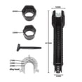 thumbnail image 2 of Herramientas de instalación de grifos y fregaderos, extractor de tubería de desagüe (cabeza de tornillo) y cabezales reemplazables para fontanería/taza de inodoro/fregadero/baño/plomería de cocina, 2 of 5