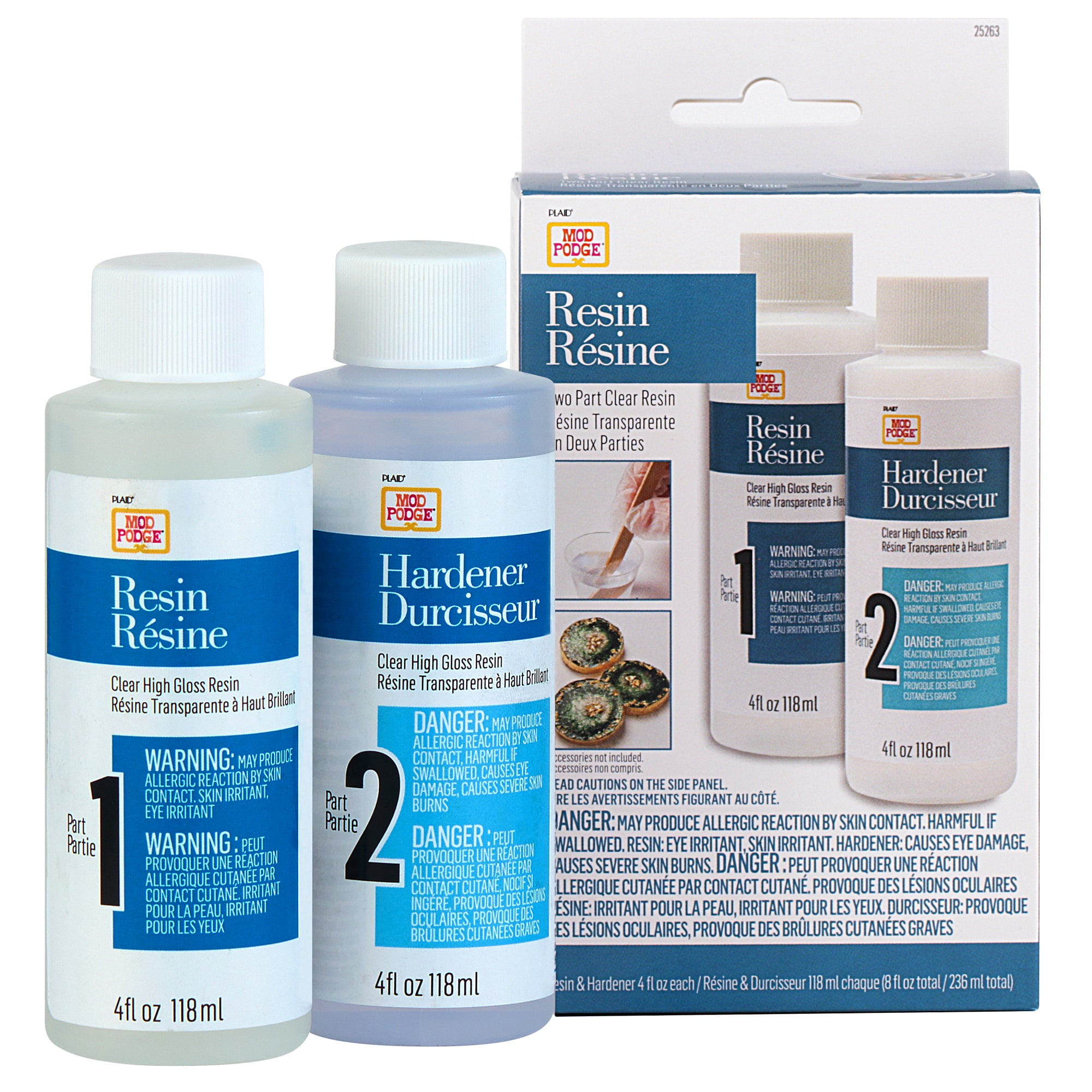 Mod Podge 25263 Clear 2-Part Resin, Gloss Finish, 8 fl oz