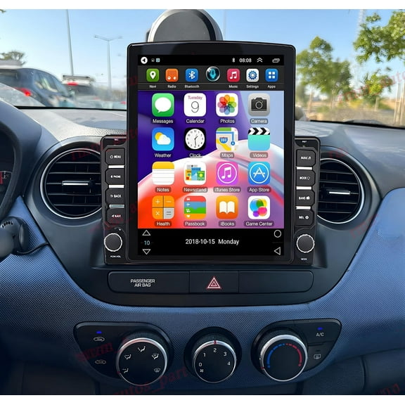 Eforcase Car Radio Stereo for Hyundai Grand i10 2014-2019 Android Touch Screen with Carplay Android Auto Bluetooth Navigation Multimedia Player GPS WiFi FM/AM Backup Camera