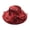 Wine Red, variant on Hats for Women Flower Wide Brim Sunshine Hat for Church Wedding Tea Party Occasions
