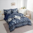 thumbnail image 3 of Manfei Retro Boho Aztec Bedding Comforter Set 7pcs for Women, Chic Tribal Abstract Ombre Queen Bedding Sets, Hippie Cactus Botanical Reversible Queen Sheet Sets, Lightweight Room Decor, 3 of 7