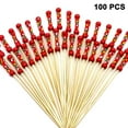 thumbnail image 1 of Cocktail Picks, Wooden Toothpicks Cocktail Sticks, Handmade Sticks Appetizer Toothpicks for Party AppetizersStyle 1, 1 of 6