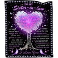 thumbnail image 1 of LHSHID Sister in Law Gifts Sister in Law Birthday Gifts Gifts for Sister in Law Sister in Law Gifts for Birthday Christmas Sister in Law Wedding Gifts Sister in Law Throw Blanket 30"x40", 1 of 6