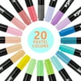 thumbnail image 2 of Crazy Colors Dual Tip Fabric & T-Shirt Marker 40 Color Set - Bullet & Chisel Tips, 2 of 7