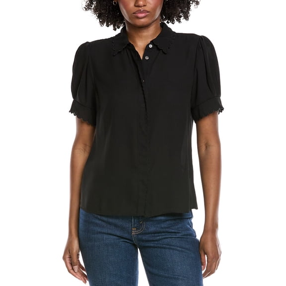 CeCe womens Top, xs, Black
