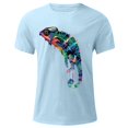 thumbnail image 4 of Generic Men's T-Shirt Short Sleeve Graphic Fashion Lizard Print Crew Neck Tee Tops Summer Casual Shirt, 4 of 4