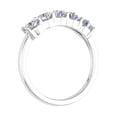 thumbnail image 2 of 1 Carat (ctw) 5-Stone Diamond Wedding Band Ring in 14K White Gold (Ring Size 7.75), 2 of 4