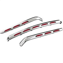 Kuryakyn LED Chrome Trunk Molding Set w/Red Lens (3201)