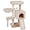 Beige, variant on Cute Cat Tree Kitten Cat Tower for Indoor Cat Condo Sisal Scratching Posts with Jump Platform Cat Furniture Activity Center Play House
