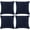 Navy Blue, variant on 4 Packs Neutral Decorative Throw Pillow Covers 18x18 Inch for Living Room Couch Bed Sofa, Rustic Farmhouse Boho Home Decor, Soft Plush Striped Corduroy Square Cushion Case 45x45 cm