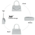 thumbnail image 4 of LOUEBICA Evening Bag Sparkly Clutch Purses for Women Wedding Party Women's Shoulder Bag Crossbody Handbags, 4 of 6