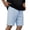 Light Blue, variant on Besolor Men's Shorts Summer Lightweight Casual Thin Breathable Elastic Waist Drawstring Workout Running Knee Length Shorts with Pocket(X-Large,White)