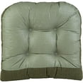 thumbnail image 4 of Klear Vu Gripper Overstuffed Universal Non-Slip Dining Chair Cushions for Kitchen Decor or Office Use, U-Shaped Skid-Proof Seat Pad, 15x15 Inches, 8 Count , Waffle Green, 4 of 6