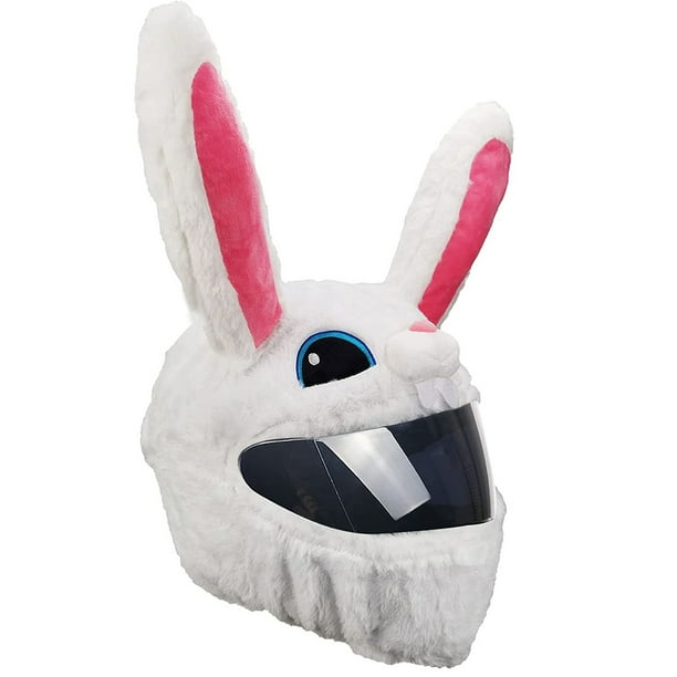 Funda para casco de motocicleta para cascos completos Innovadora funda de felpa para casco suave Protección contra el polvo Funda para casco divertida Fundas para casco de animales de felpa universale