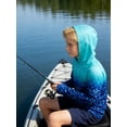 thumbnail image 5 of Lanbubble Boys Rash Guard Shirts Long Sleeve Quick Dry Beach Swim Hooded with Thumb Hole 7-14Years, 5 of 8