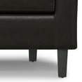 thumbnail image 5 of Austin 30 inch Wide Contemporary Tub Chair in Brown Vegan Faux Leather, 5 of 11