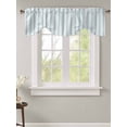 thumbnail image 2 of Fsddascl Blue Striped Tie Up Valance Curtains for Windows, Kitchen Curtains Window Treatments, Blue White Stripes Farmhouse Short Window Shades Valances for Bedroom Bathroom Cafe 42"x18", 2 of 7