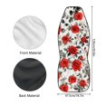 thumbnail image 6 of Uourmeti Deep Red Roses Car Seat Cover Full Surround Seat Covers for Cars Non-Slip Logo Customization 1 pcs Compatible with Vehicle Van, 6 of 6