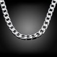 thumbnail image 4 of Collar de plata de ley 925 para hombres de 20 pulgadas/8 mm, 4 of 5