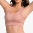 thumbnail image 6 of Gfyviroh Women's Wirefree Sports Bras Breathable Seamless Back-Closure Racerback Bras Patchwork Push Up Yoga Bra, 6 of 8