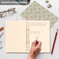 thumbnail image 4 of FORMRS 1-Subject Spiral Notebook 8" x 5" College Ruled 60 Refillable Sheet A5 Hard Cover, Green Wildflowers Pattern, 4 of 7