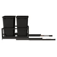 thumbnail image 3 of Rev-A-Shelf Double Pullout 35 qt. Kitchen Trash Can with Soft-Close, 5349-18DM-218, 3 of 13