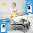 thumbnail image 5 of HelloBaby Video Baby Monitor con 2 cámaras y pantalla dividida de 5 pulgadas, cámaras de control remoto con visión nocturna y monitoreo de temperatura, 5 of 5