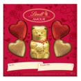 thumbnail image 1 of Lindt AMOUR Teddy Milk Chocolate Bear Hearts Box, 30 grams, 1 of 5