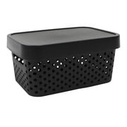 Caja con Tapa Plastic Trends Modelo Paris Capacidad 4.5Lts Color Negro 1 Pieza