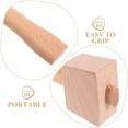 thumbnail image 3 of DEEPCRAFF Carpenter Mallet Beige Beech Smooth Surface Versatile Wood Carving Tasks, 3 of 8