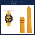 thumbnail image 3 of Correa para reloj Breitling Avenger Blackbird B01 Super Ocean, piel de vaca amarilla, correa de reloj para hombre, plegable, hebilla de acero inoxidable de 22 mm, 3 of 5