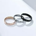 thumbnail image 5 of Men's Rhombus Band Tungsten Steel Wedding Ring Size 6-12 Black/Silver/Rose Gold, 5 of 8