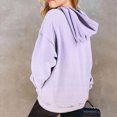 thumbnail image 4 of TOWED22 Girls Hoodies Cute Long Sleeve Oversized Gradient Colors Pullover Sweatshirt Tops with Kangaroo Pocket,Light Purple,11-12 Y, 4 of 6