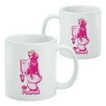 thumbnail image 2 of Pooh-del Poodle Dog Sunglasses Vintage Retro Toilet Humor Funny White Mug, 2 of 4