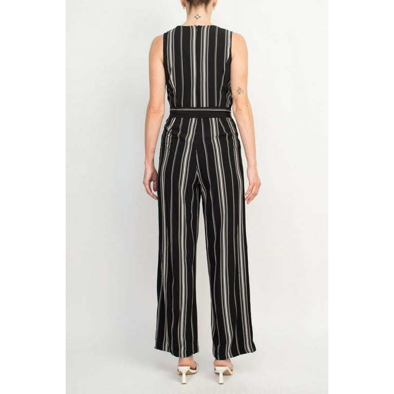 Emma MIchele Striped Sleeveless Jumpsuit Walmart