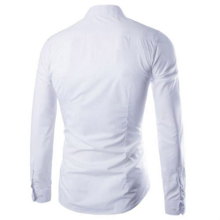 Long Sleeved Fitted Shirt - Luxury White