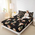 thumbnail image 4 of Feelyou Tribal Western Boot Twin Sheet Sets for Kids, Rustic Gothic Sheep Skull Twin Fitted Sheet, Cactus Botanical Flat Sheet, Breathable Home Decor, 3-Piece, 4 of 7