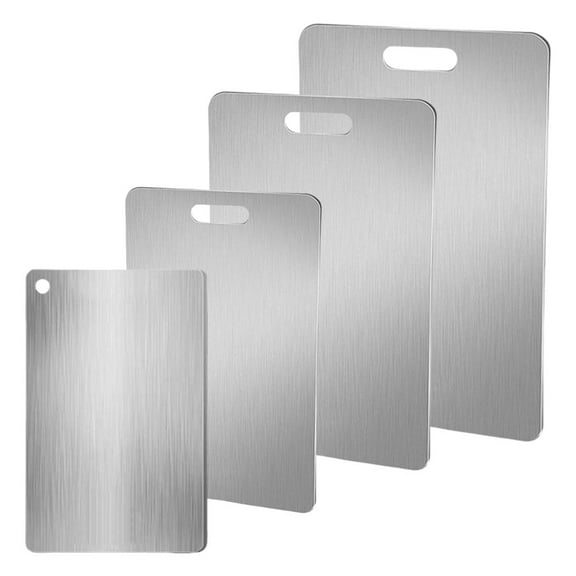 Titanium Cutting Boards for Kitchen Stainless Steel Cutting Board 304 Stainless Steel Double-Sided Food Grade Cutting Board